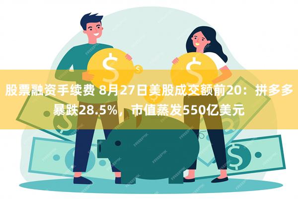 股票融资手续费 8月27日美股成交额前20：拼多多暴跌2