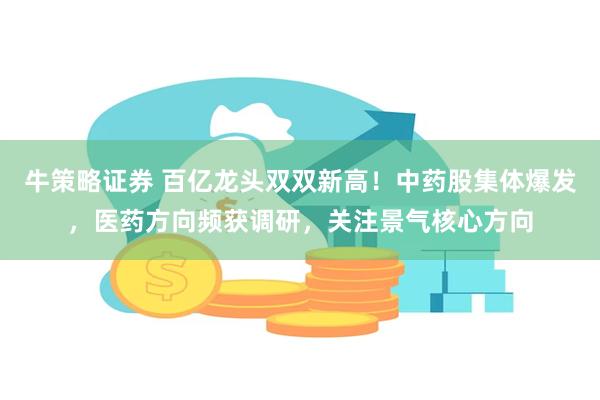 牛策略证券 百亿龙头双双新高！中药股集体爆发，医药方向频获调研，关注景气核心方向